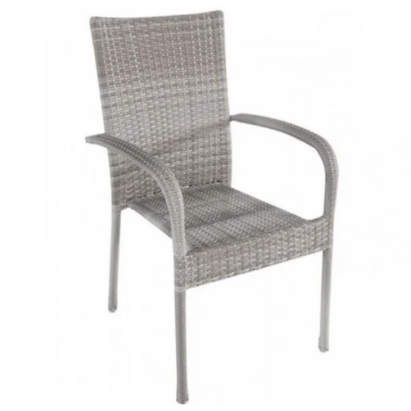 Avola baštenska stolica od ratana siva 047064 Avola baštenska stolica od ratana siva 047064